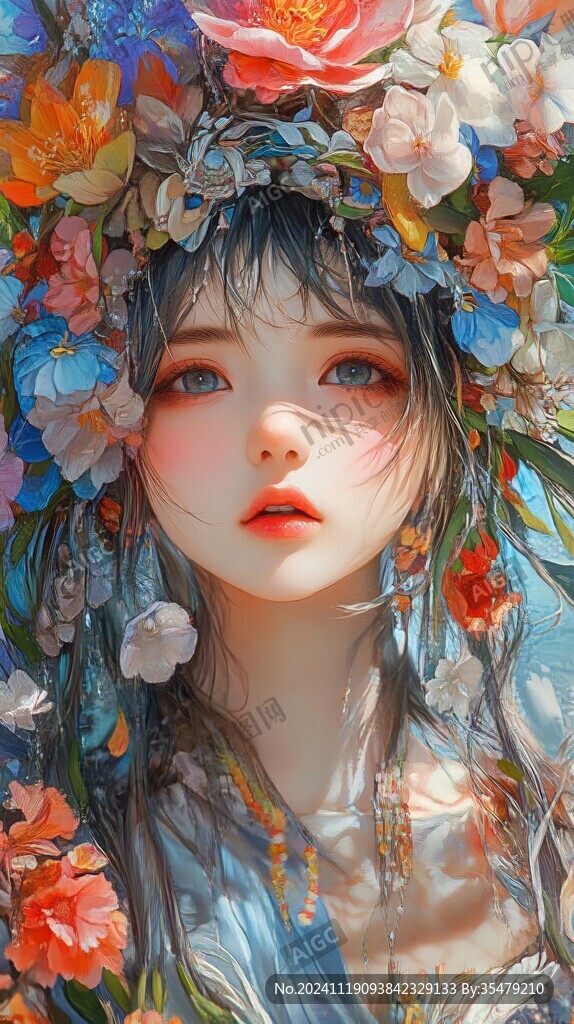 日系美女插画