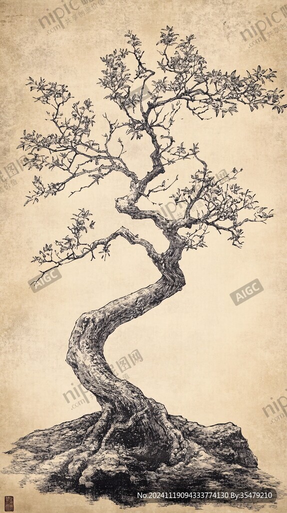 临将枯树