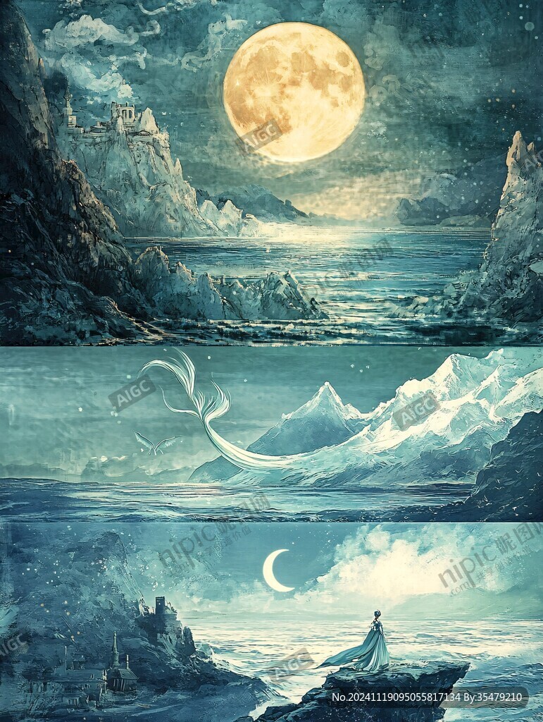 星月河幻想插画