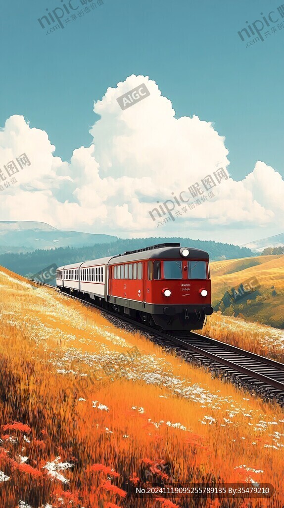 火车旅途风景