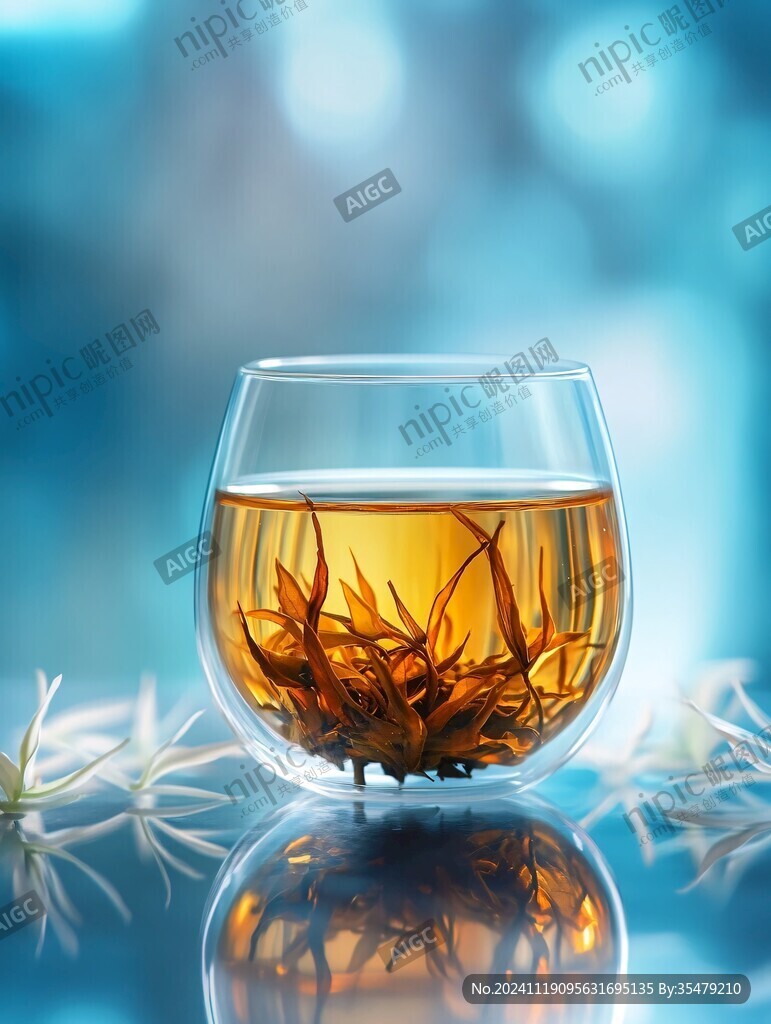 金骏眉干茶茶汤茶素材
