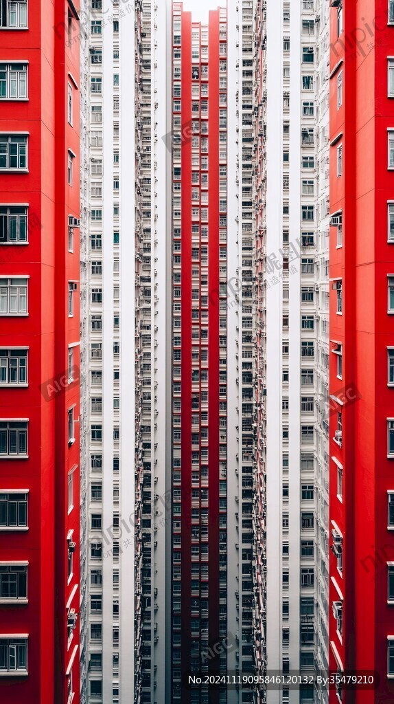 红色的楼房
