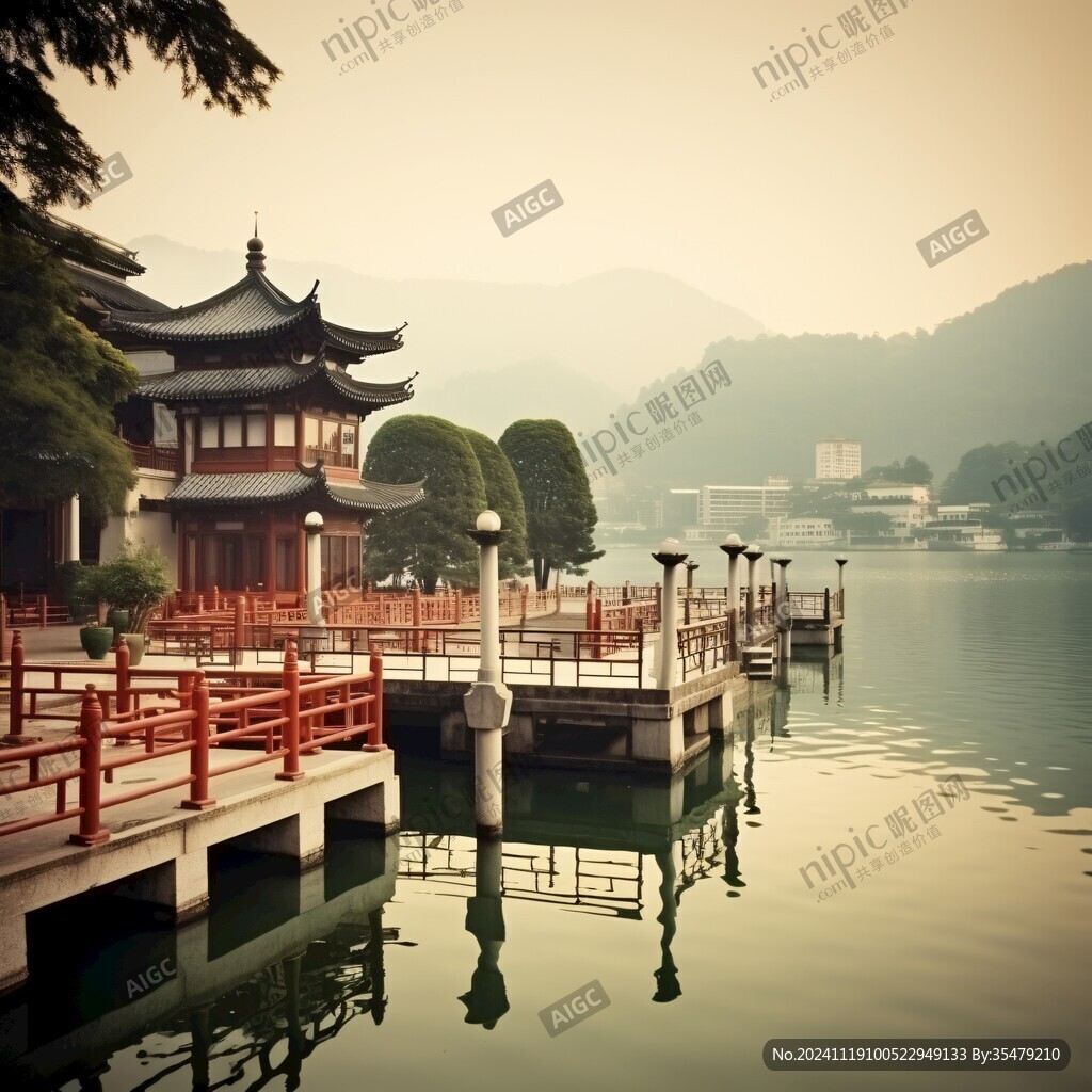 湖上楼阁