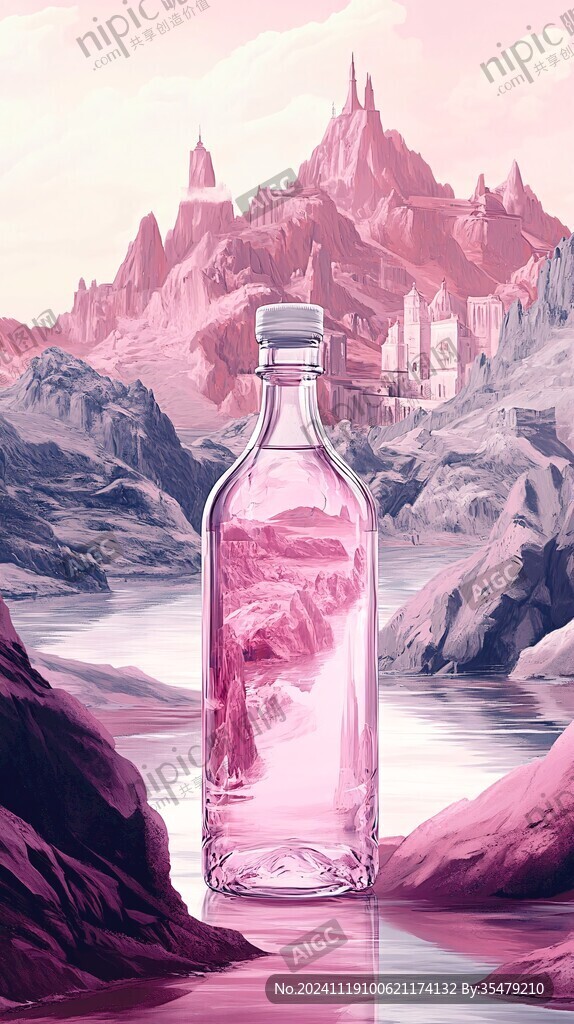 酒水包装插画