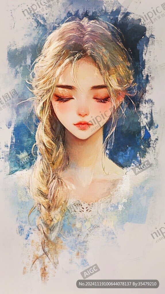 插画梦幻女孩