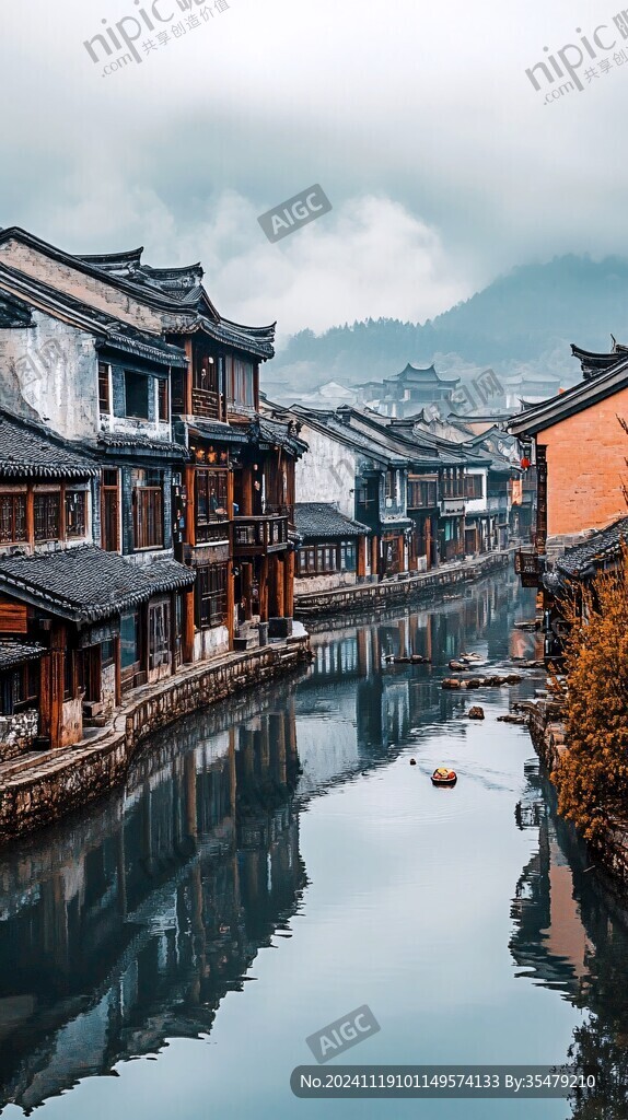 倒影民居
