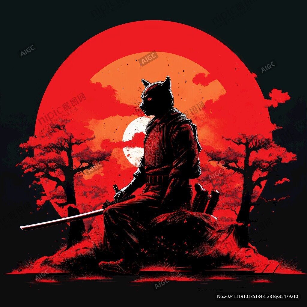 武士插画