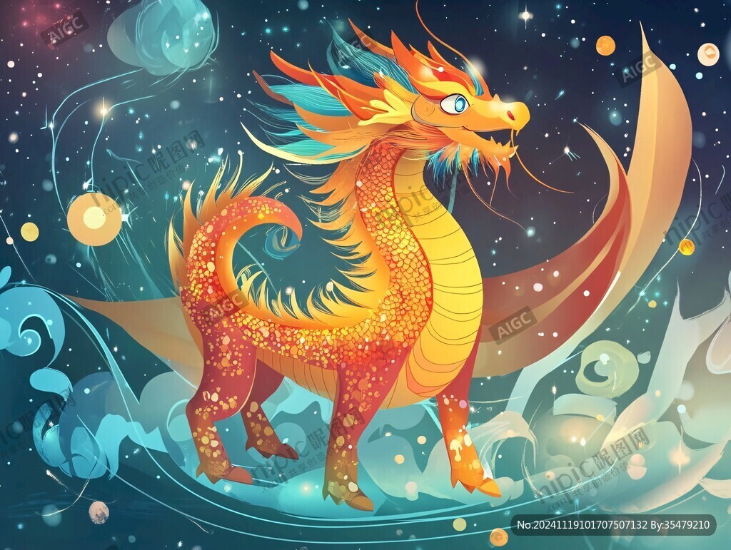 龙年横版插画