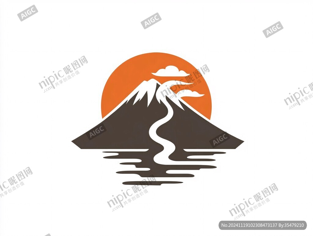 山风景水logo标志