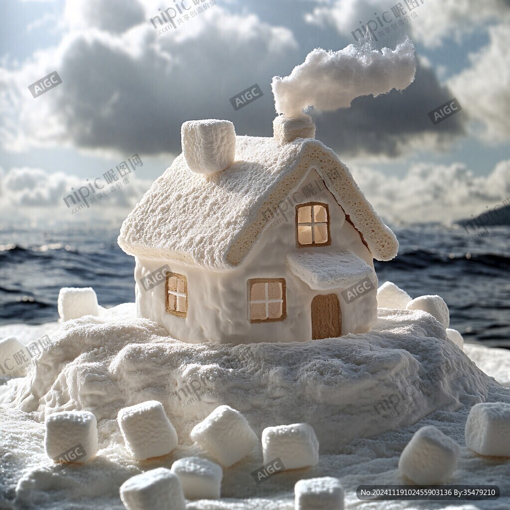 冬天雪屋积雪雪景