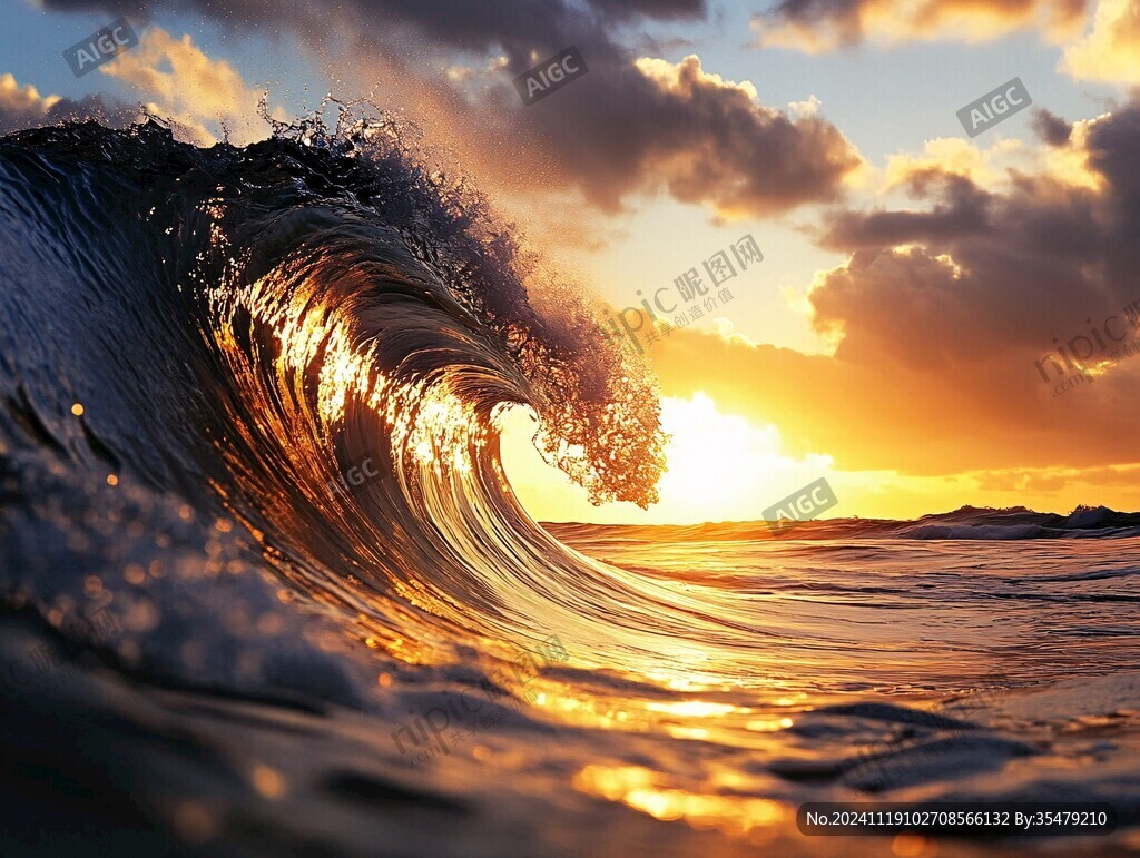 浪花高清背景