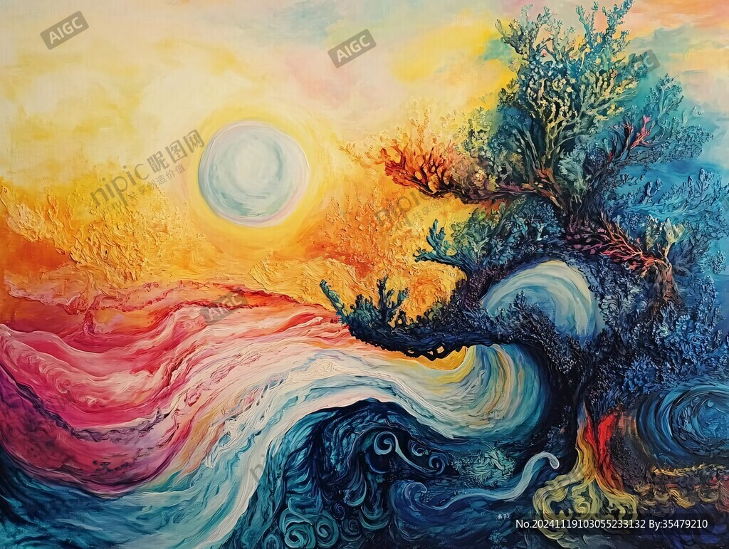 海洋流体画宇宙