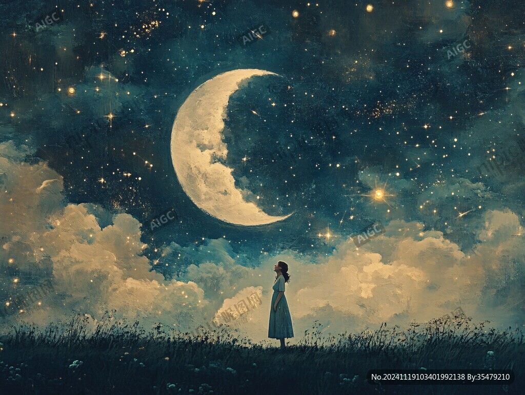 星月河幻想插画
