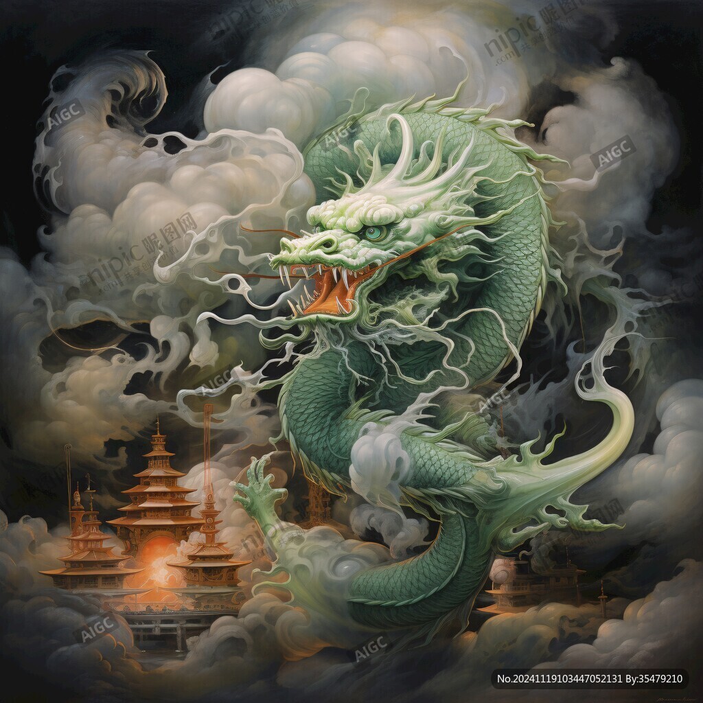 插画龙年插画