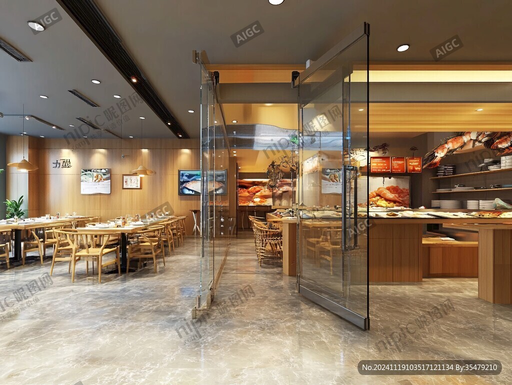 餐饮店铺效果图