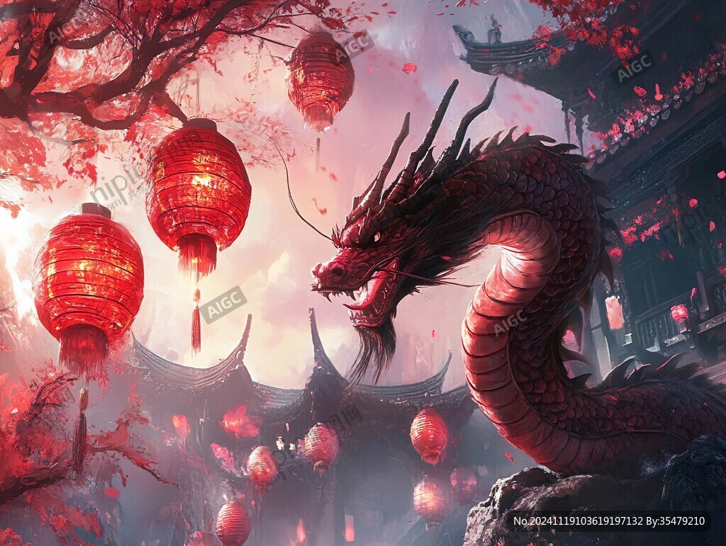 龙年横版插画