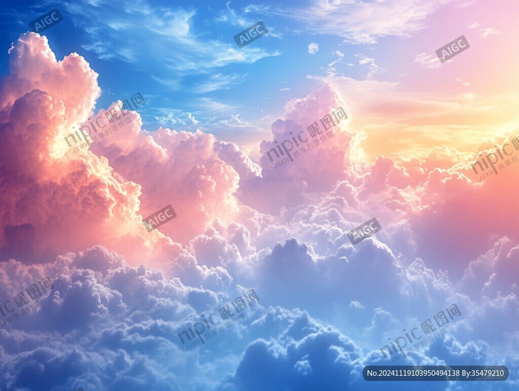 渐变风景云彩
