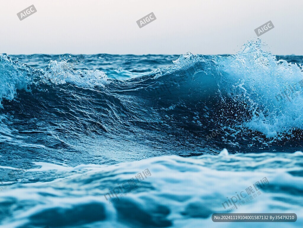 浪花高清背景
