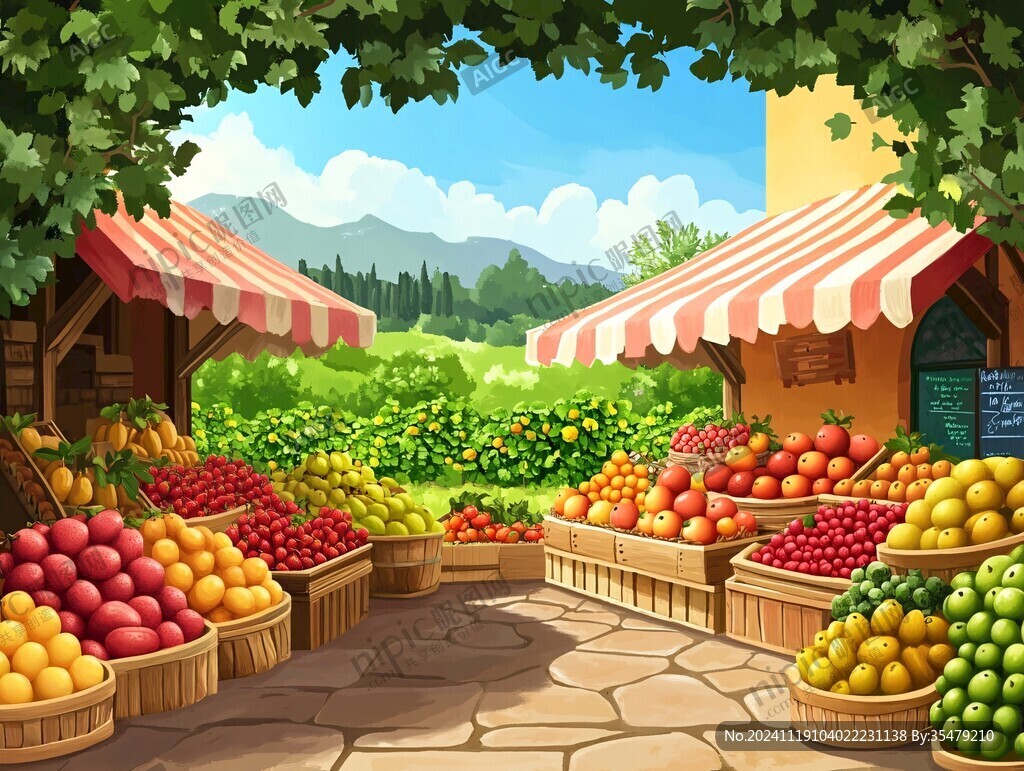 水果店插画