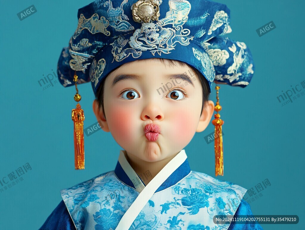 q版朝鲜族男孩