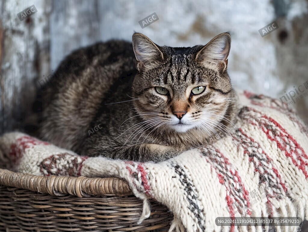 帅气的田园家猫