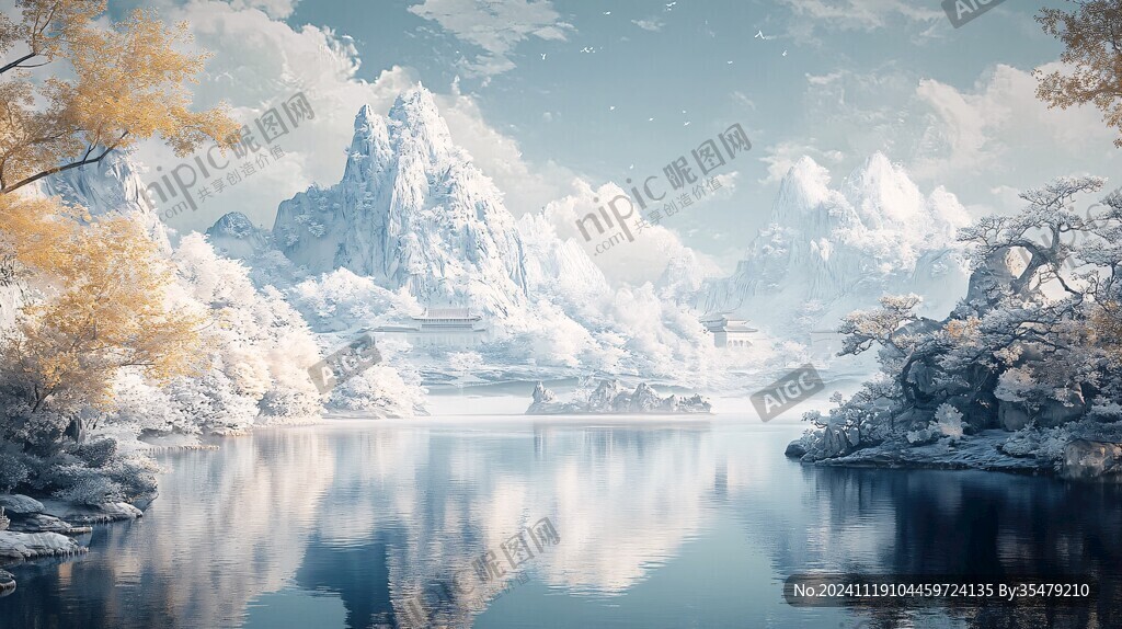 古风山水场景