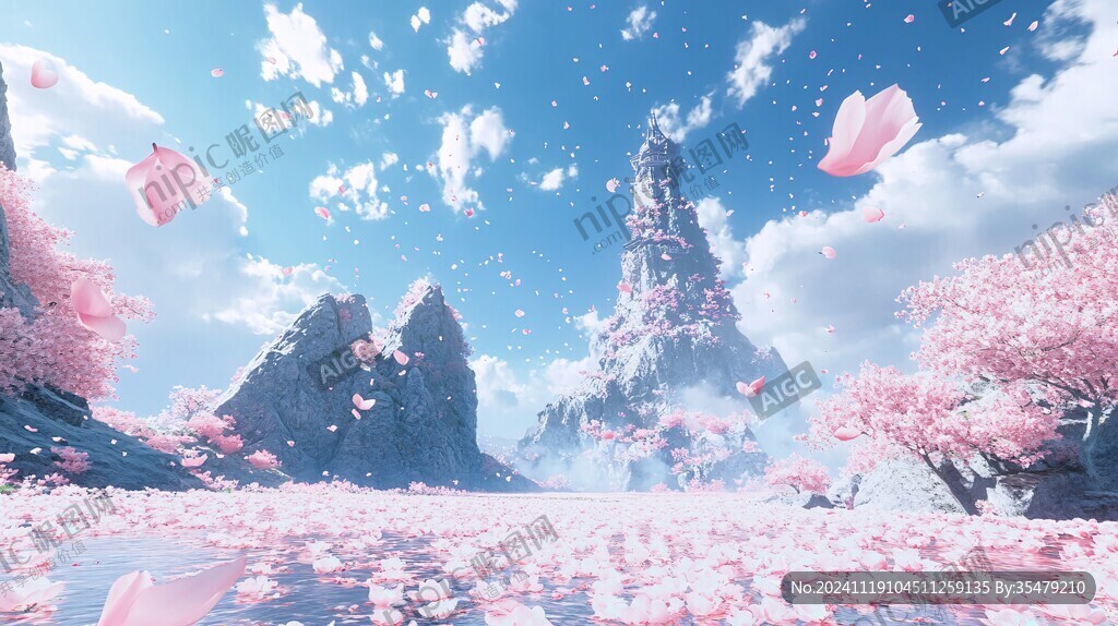 古风场景春暖花开