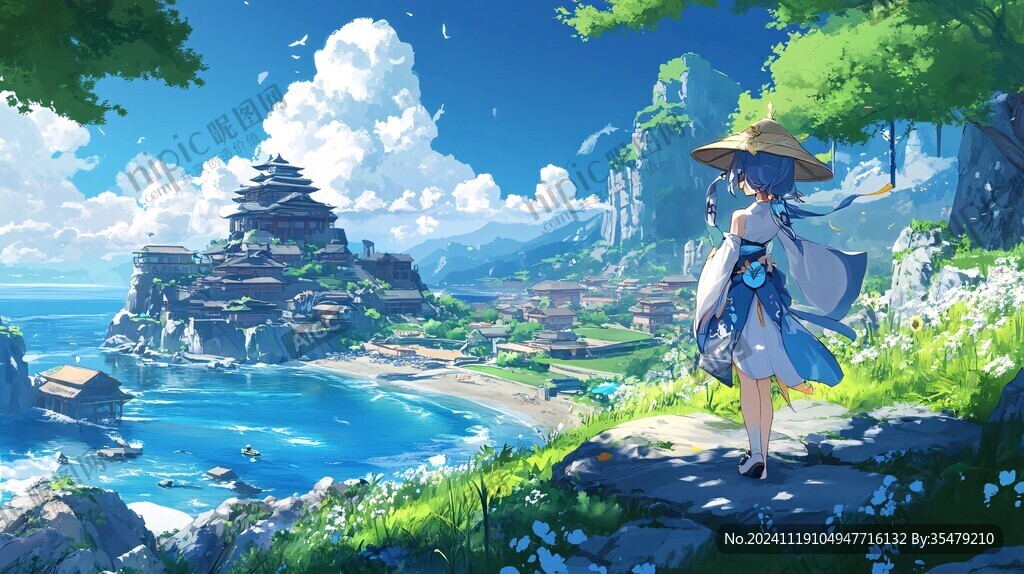 动漫海边