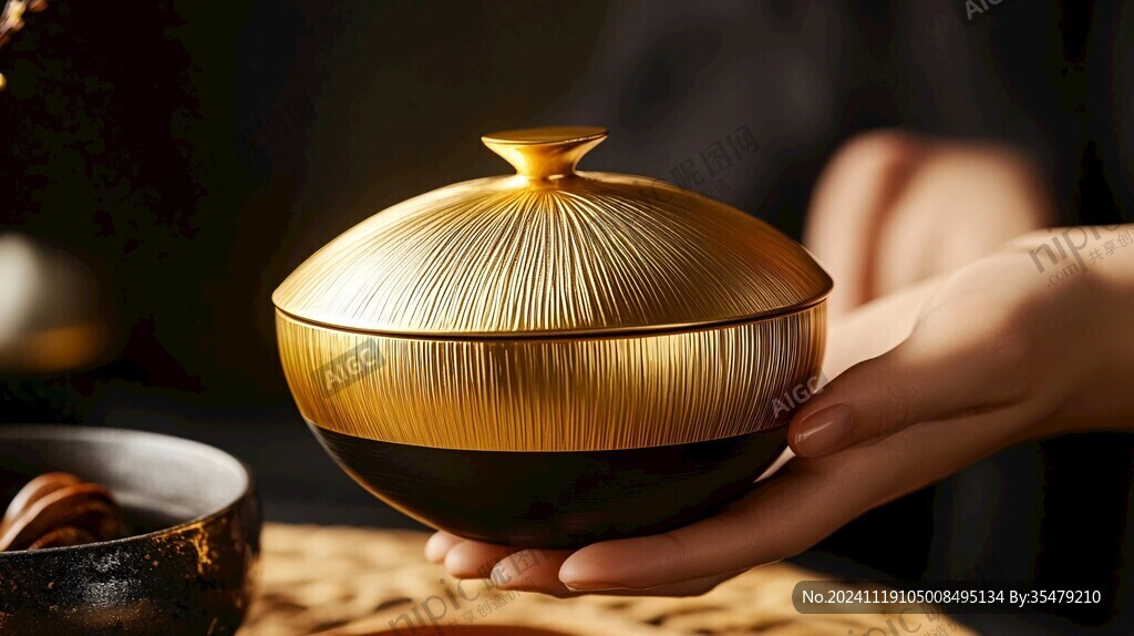錾金累丝茶叶罐
