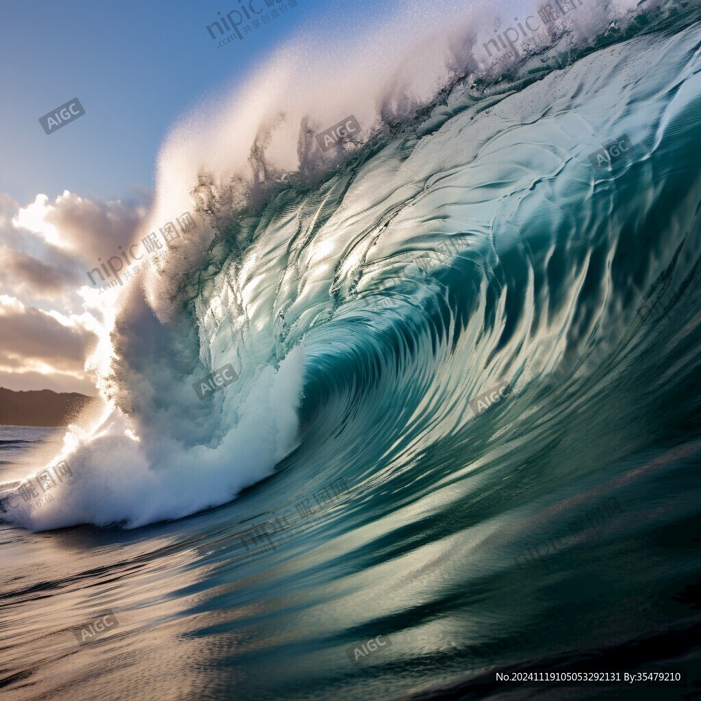 浪花高清背景