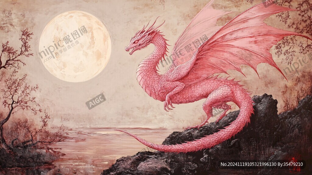 龙年横版插画