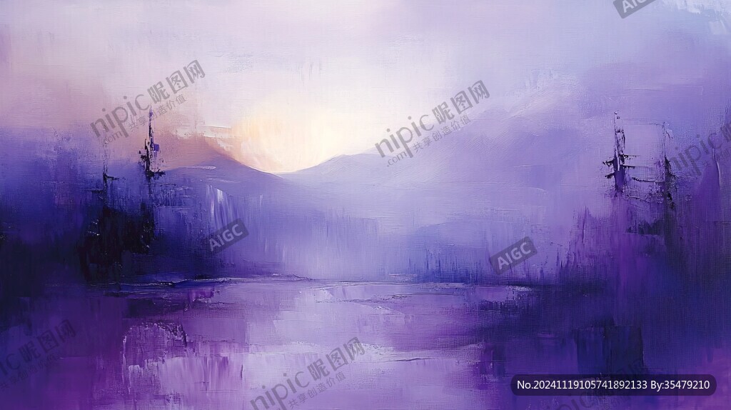 荒野黄昏插画
