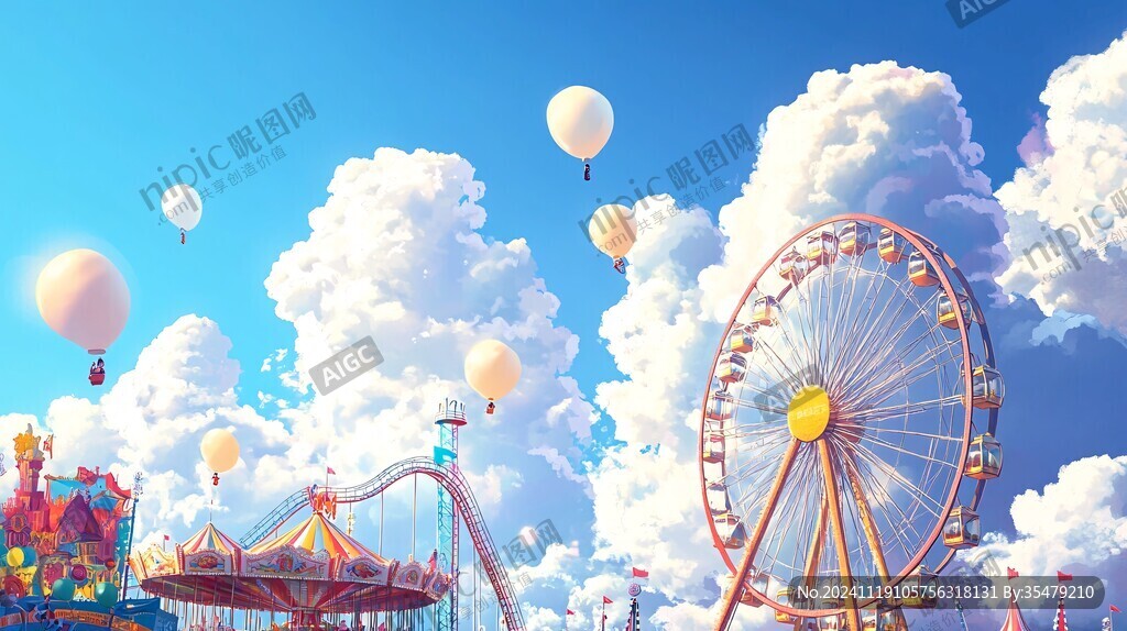 插画欢乐谷