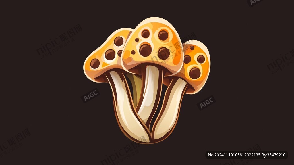 菌菇插画设计