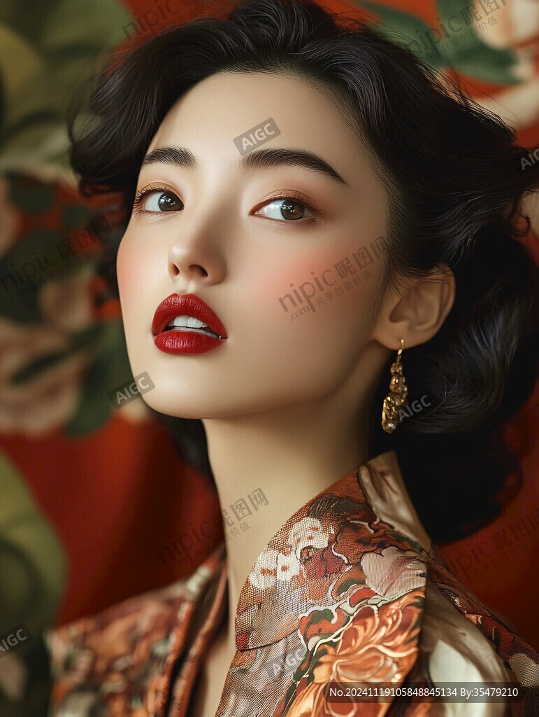 高级感女插画