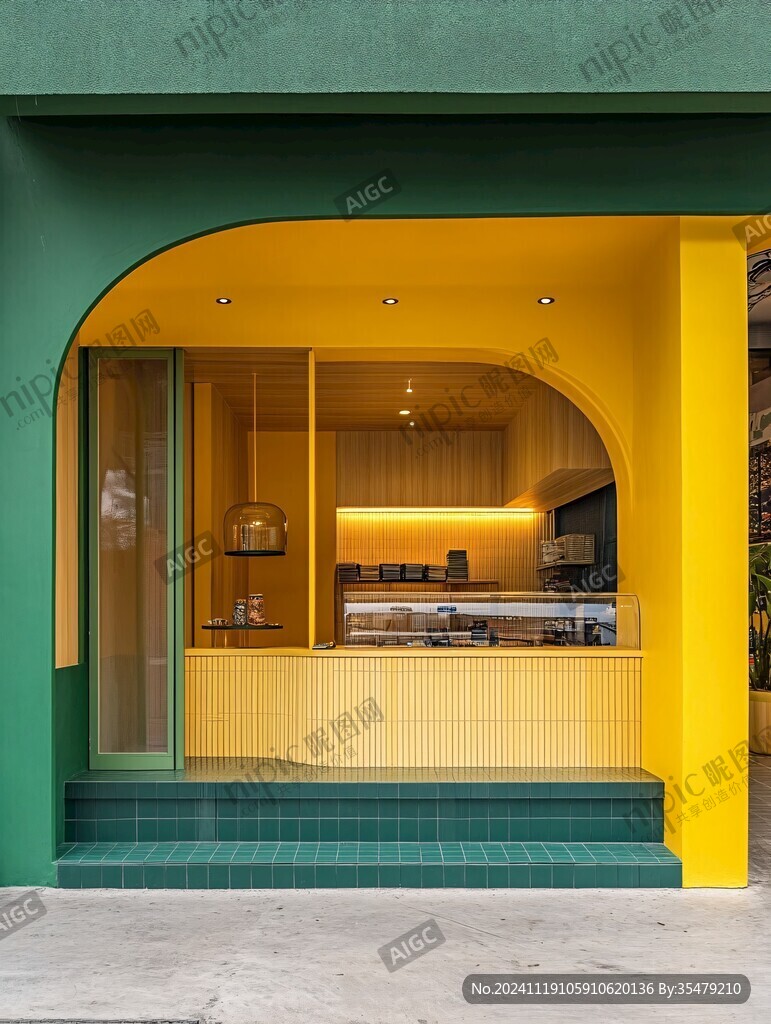 简洁风甜品店