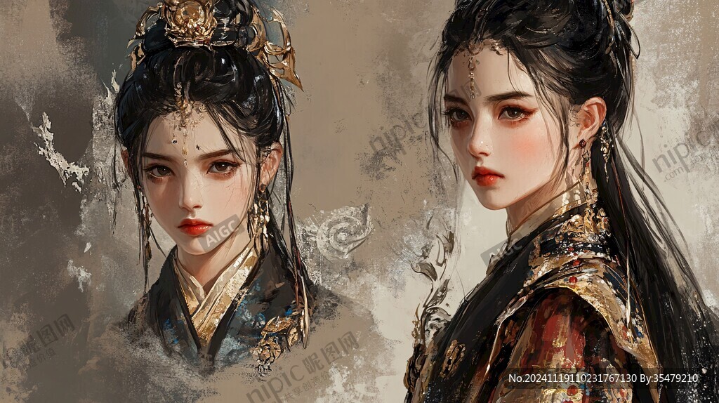 板绘人像