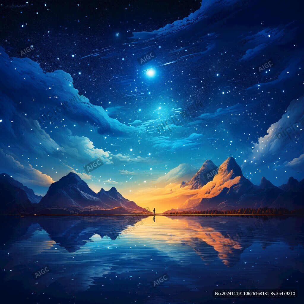 星月河幻想插画
