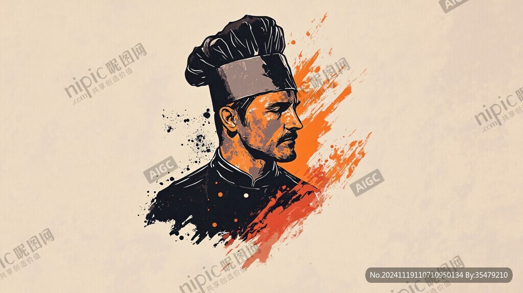 logo厨师形象