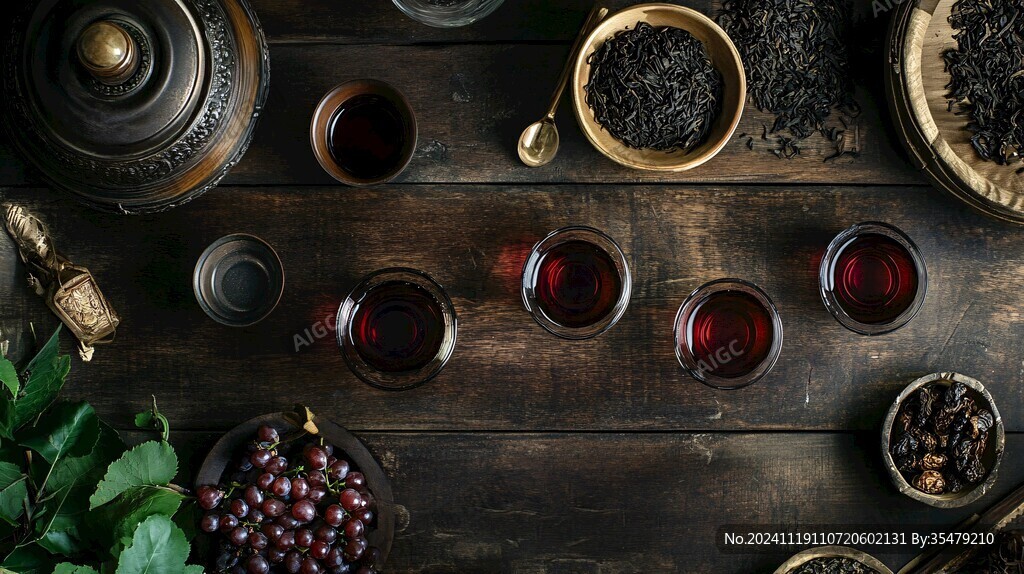 茶叶茶壶茶杯