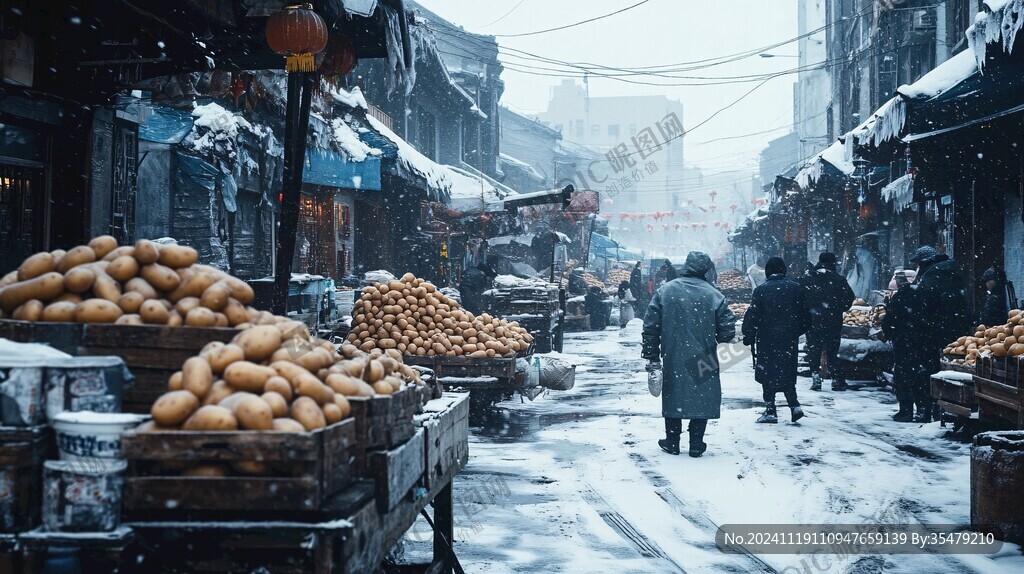 风雪街头