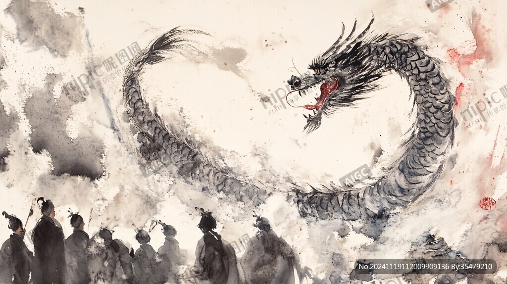 龙年横版插画