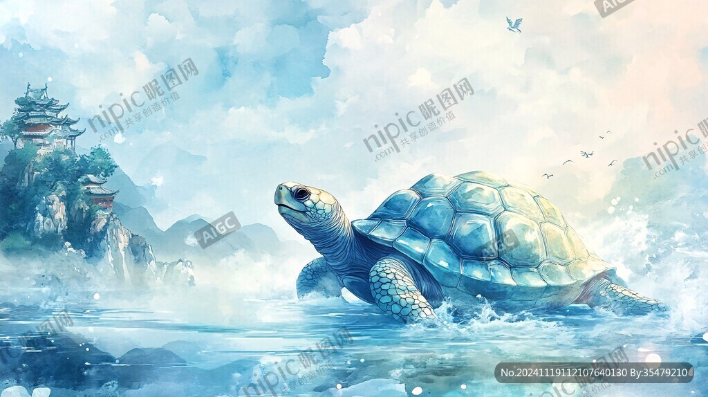 玄龟插画