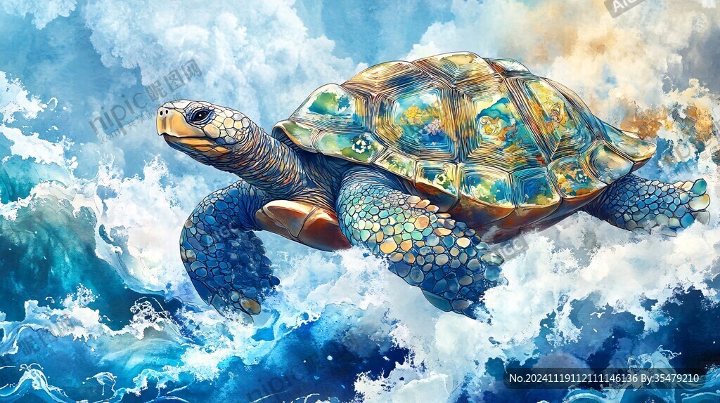 海龟原创插画