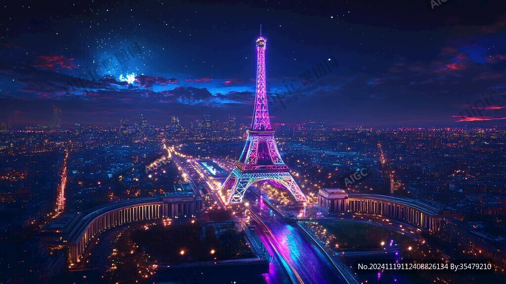埃菲尔铁塔夜景