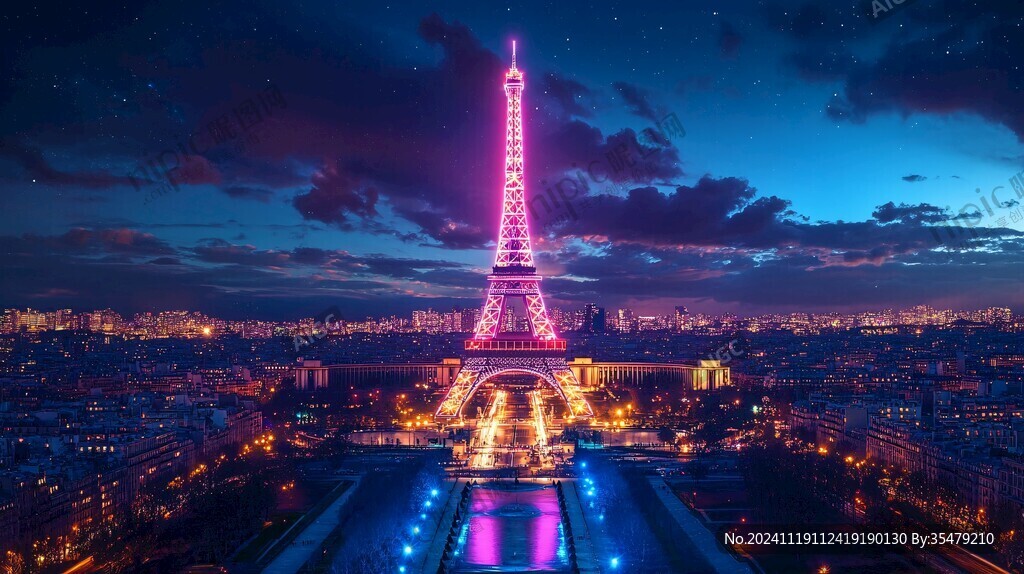埃菲尔铁塔夜景