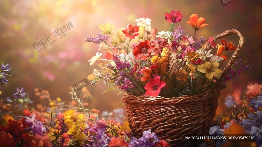 高清背景手工干花