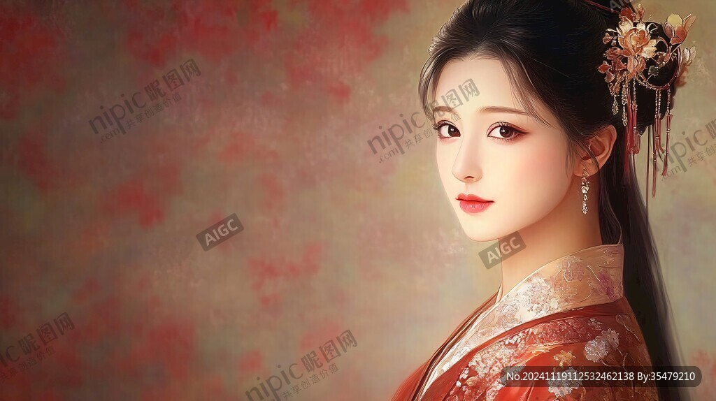 古典美女壁纸