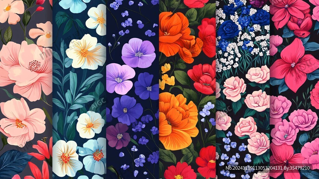 彩色花朵壁纸