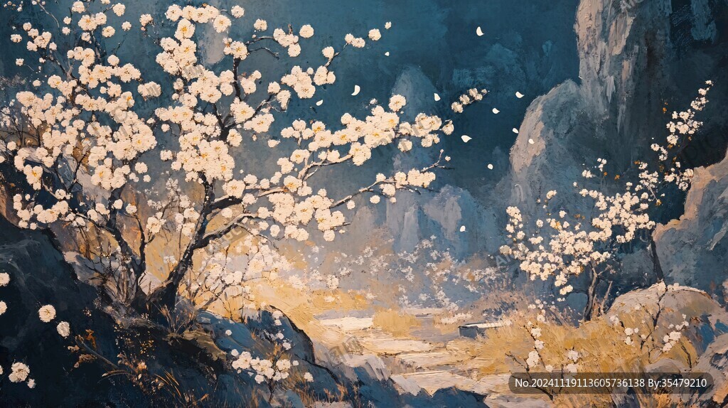 古风场景春暖花开
